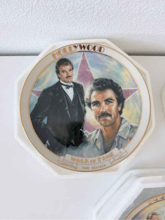 Danbury Mint Other - VTG Tom Selleck Hollywood Walk of Fame Plate Danbury Mint MCM #1233